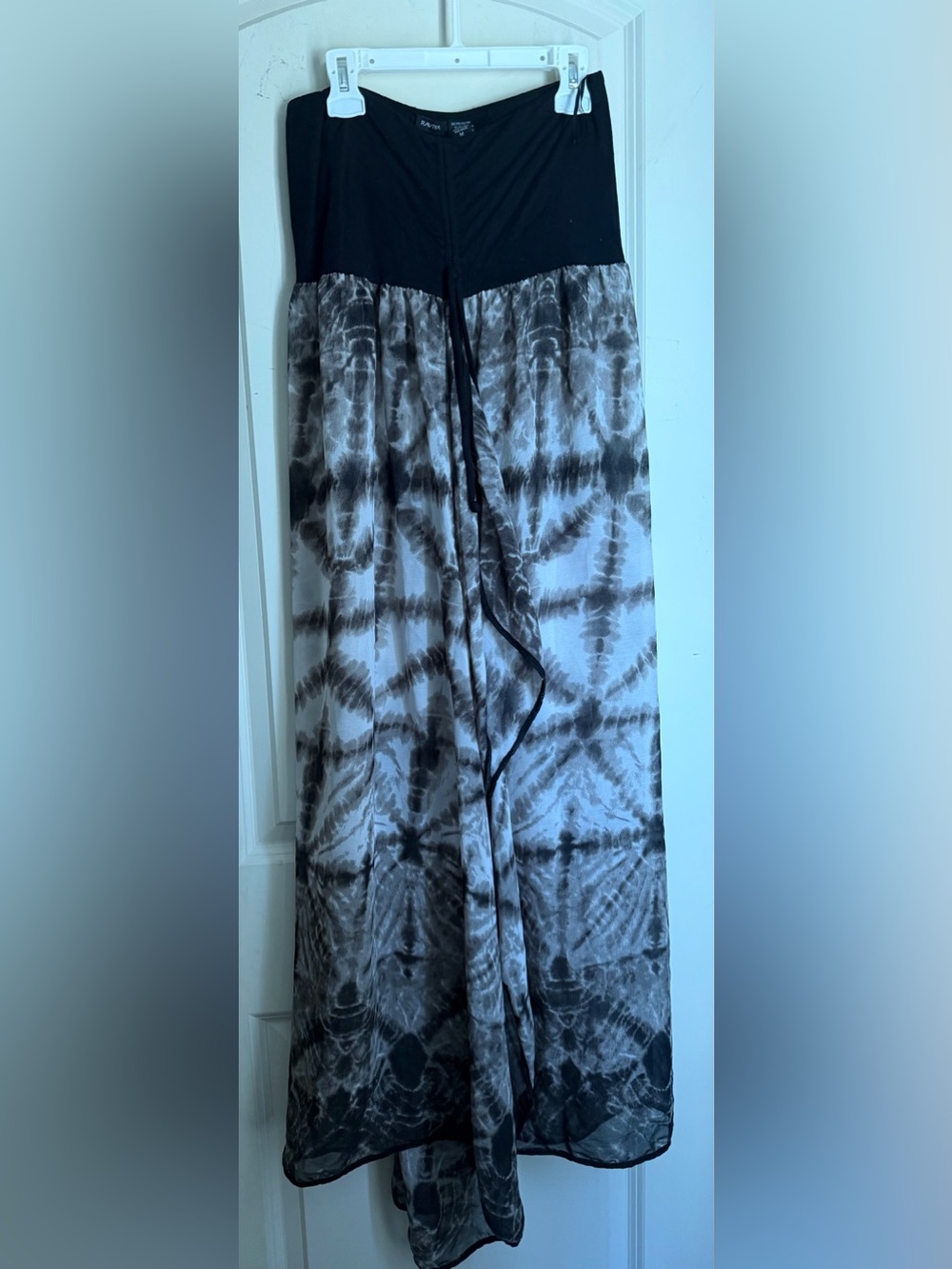Raviya geometría ethereal Tie-Dye cover up dress sheer strap beachy goth Y2K bog - Picture 2 of 8